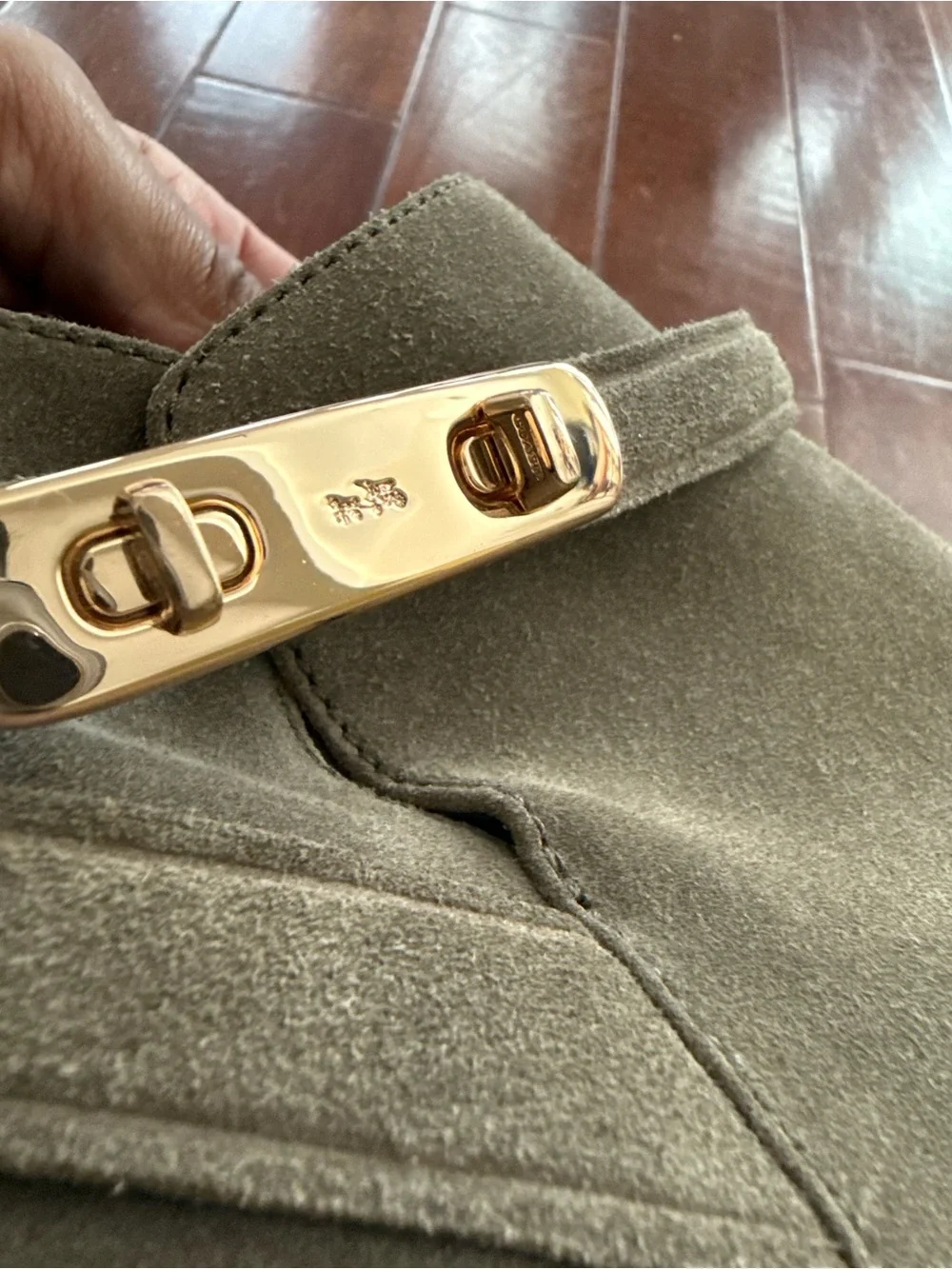Coach Coleen Suede Ankle Booties with Side Zip